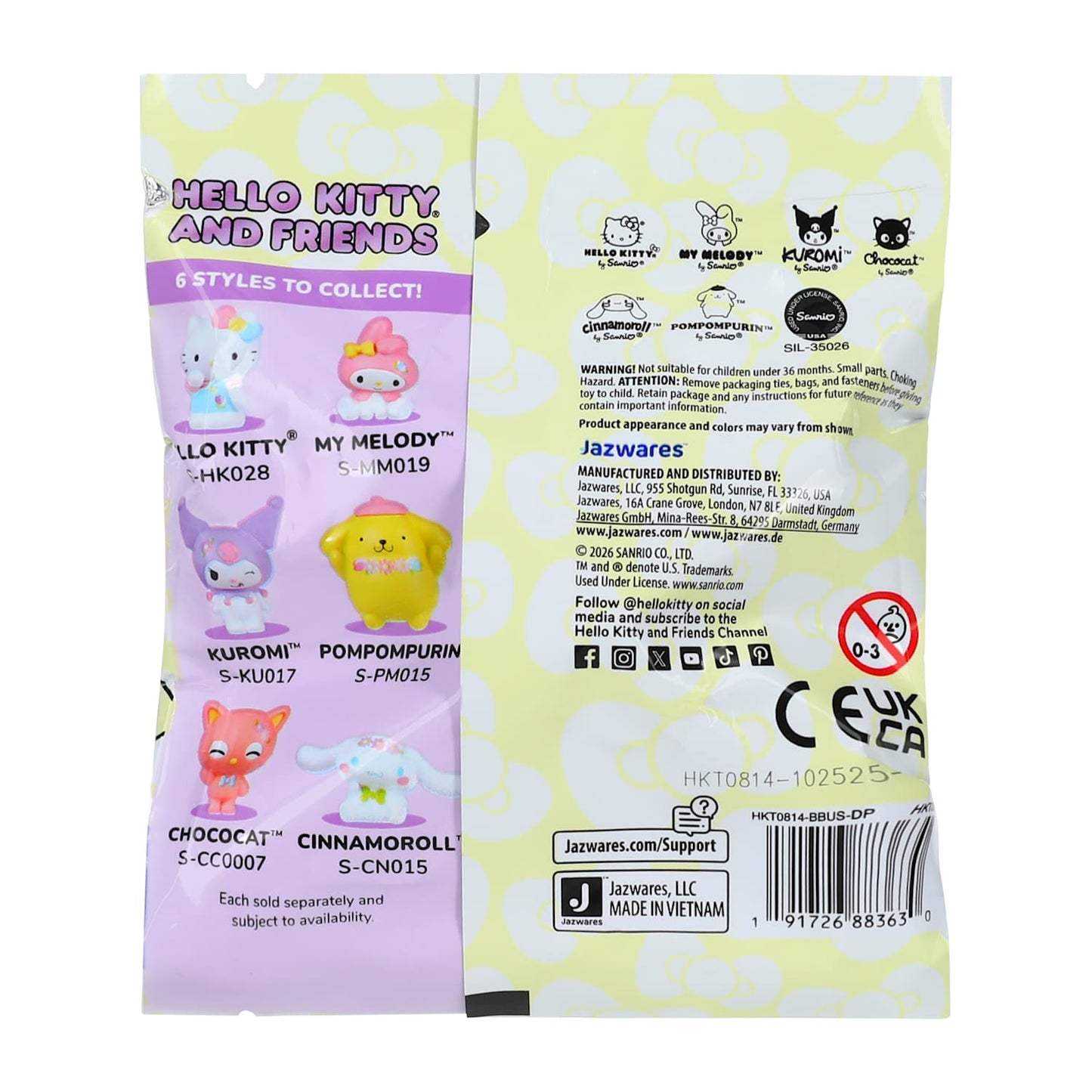 Figurita Sorpresa Hello Kitty Y Sus Amigos ***Preorden***