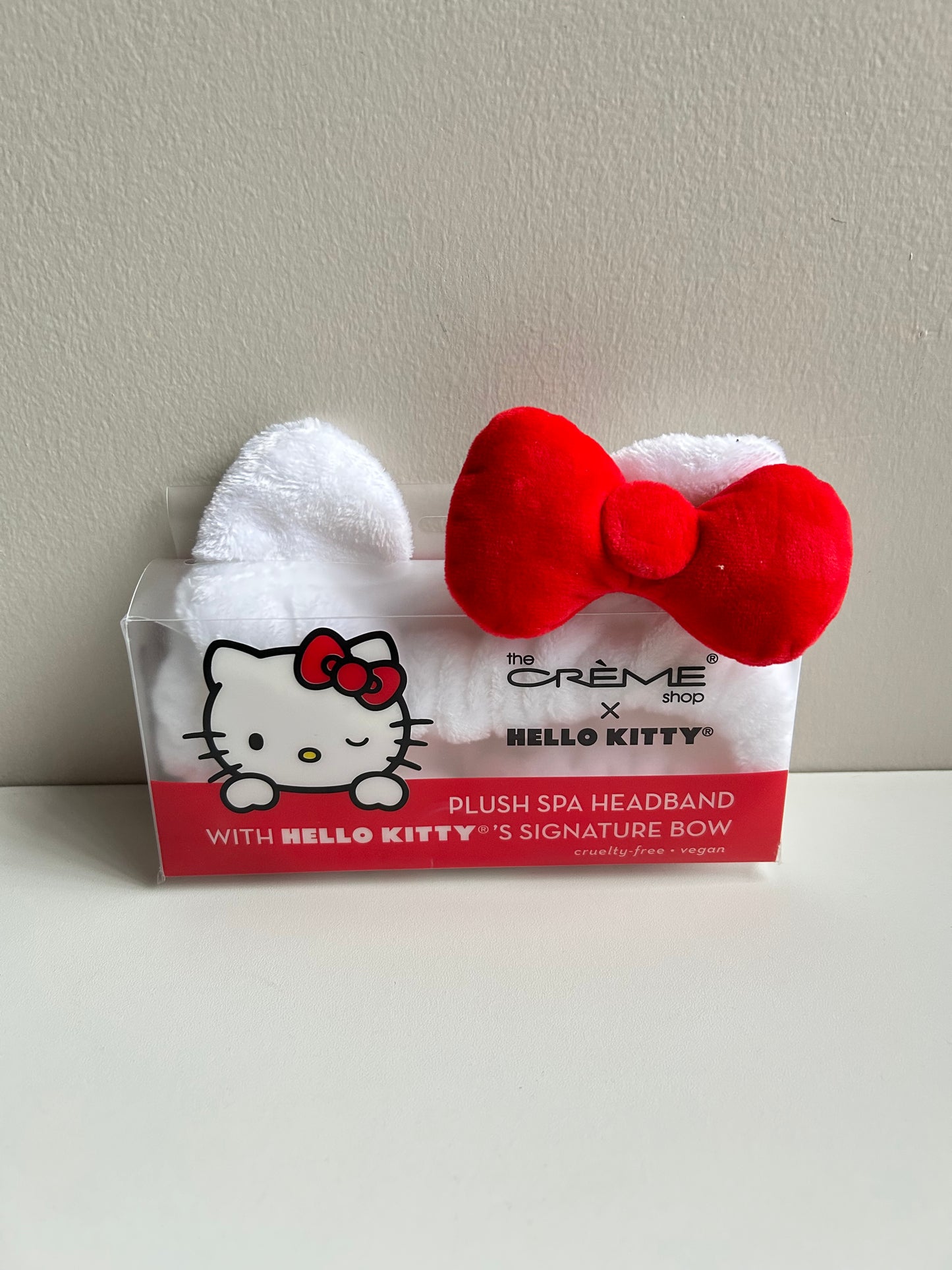 Banda Skin Care Hello Kitty Moño Rojo