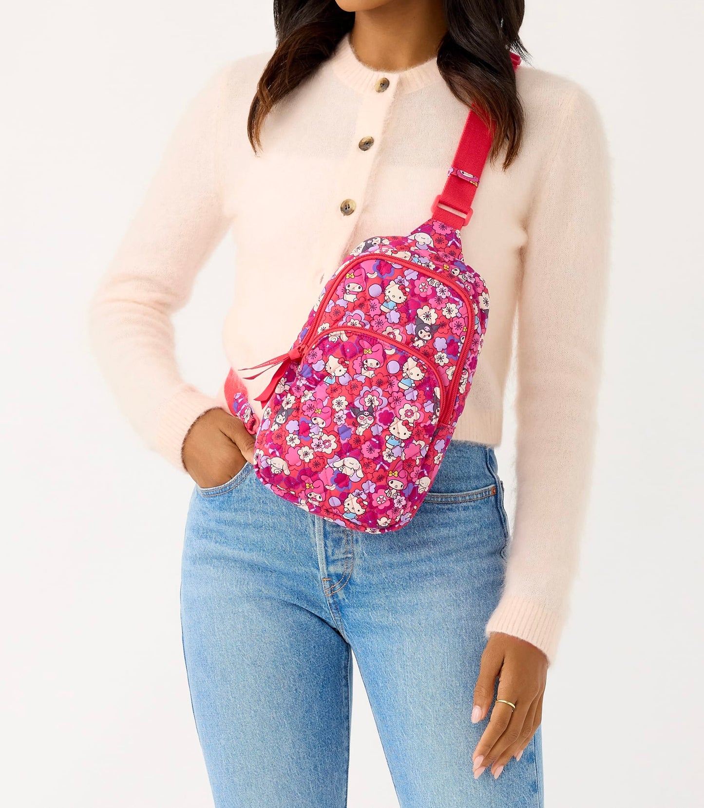 Crossbody Bag Cruzada Hello Kitty Y Sus Amigos Vera Bradley Flores ***Preorden***