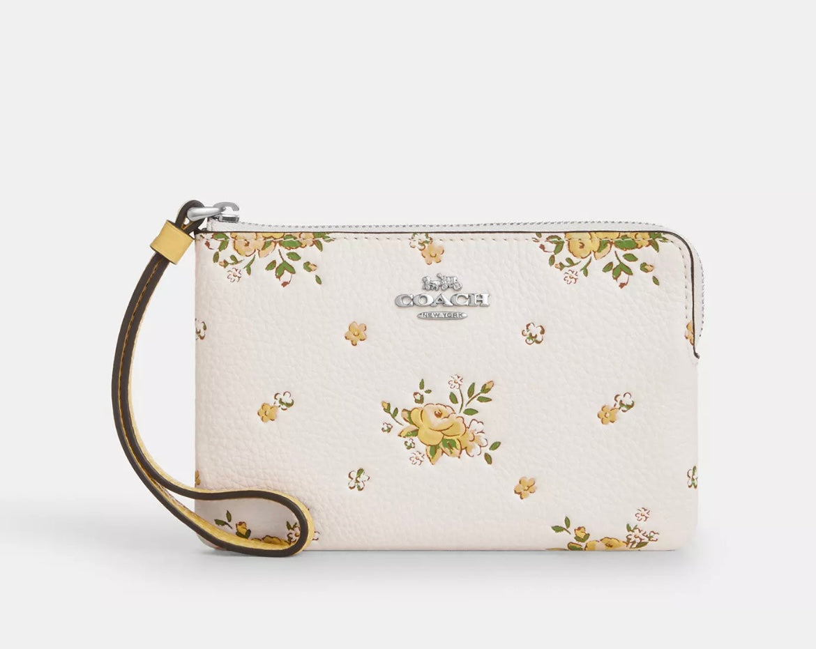Wristlet Floral Print Coach ***Preorden***