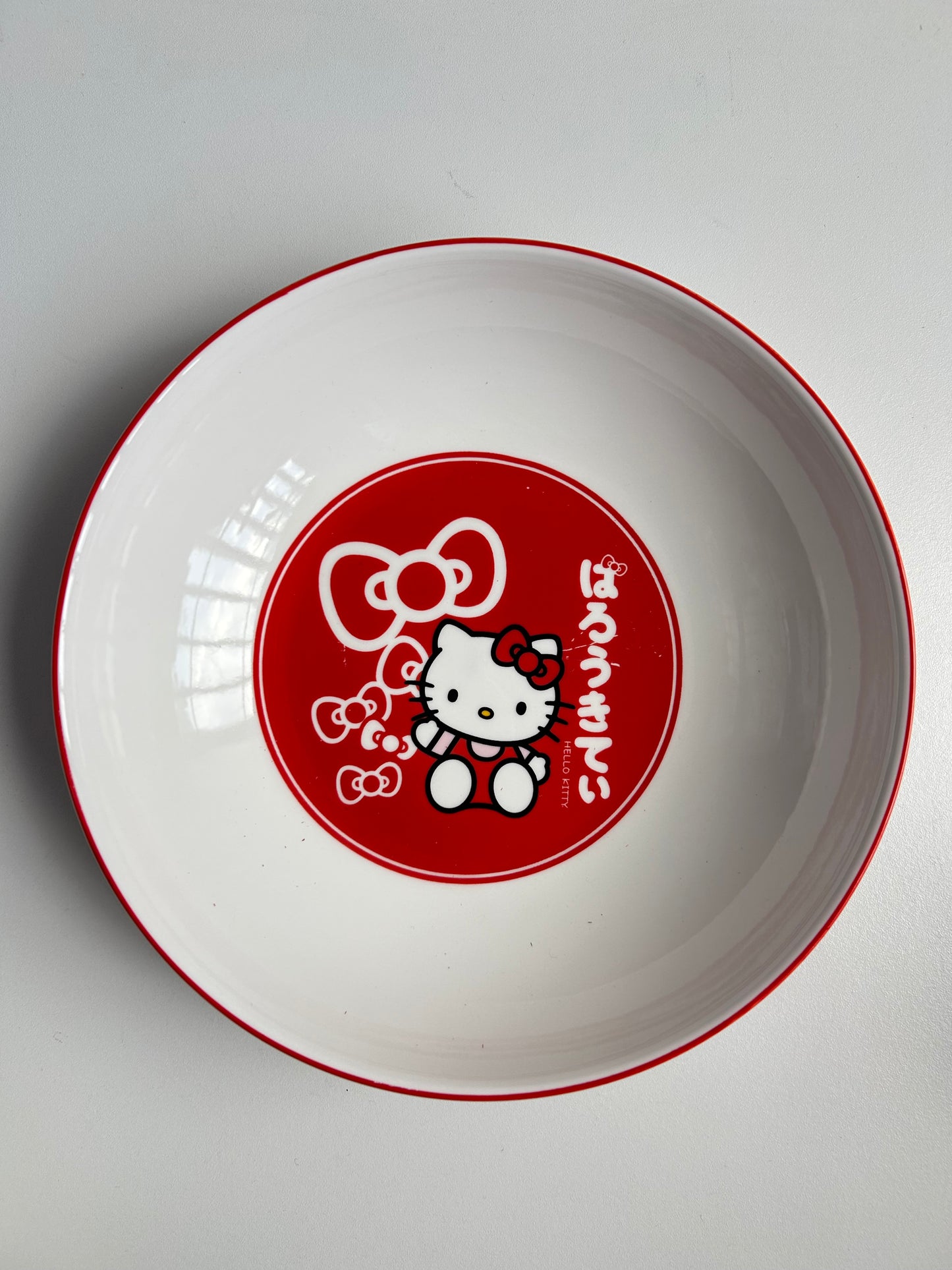 Plato Bowl Rojo Hello Kitty