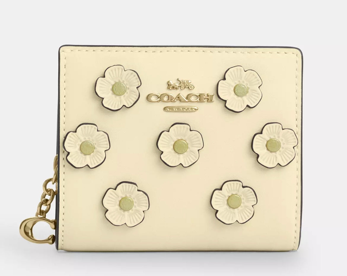 Snap Wallet Floral Coach ***Preorden***