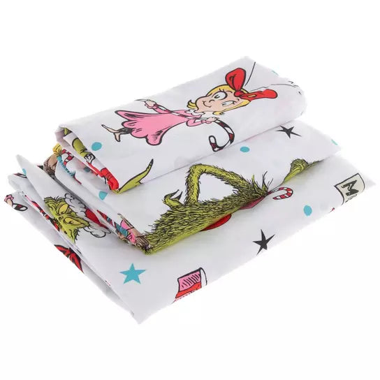 Juego de Sábanas Queen El Grinch ***Preorden***