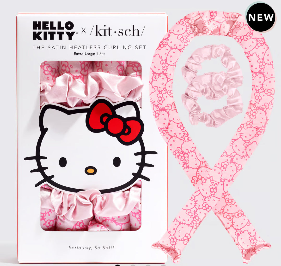 Heatless Curling Set - Pink Hello Kitty Caritas Kitsch