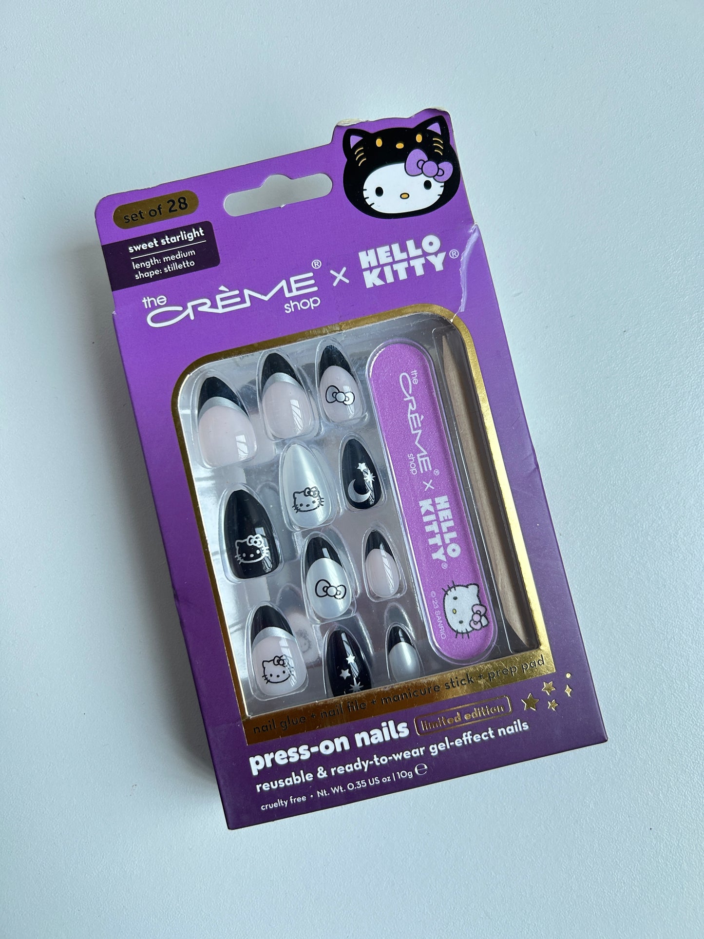 Uñas hello Kitty Halloween