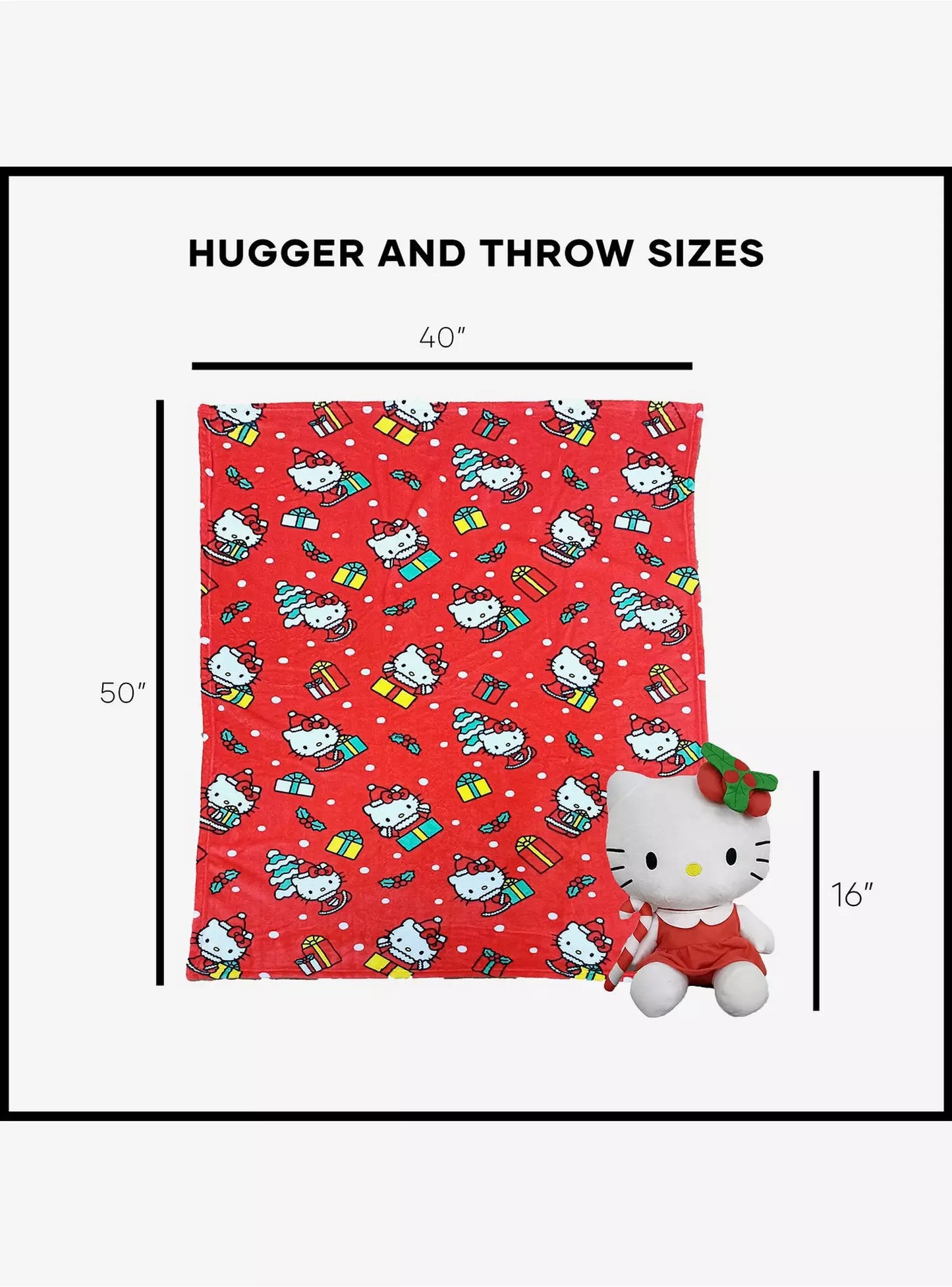 Blanket & Plush Hello Kitty Navideña ***Preorden***