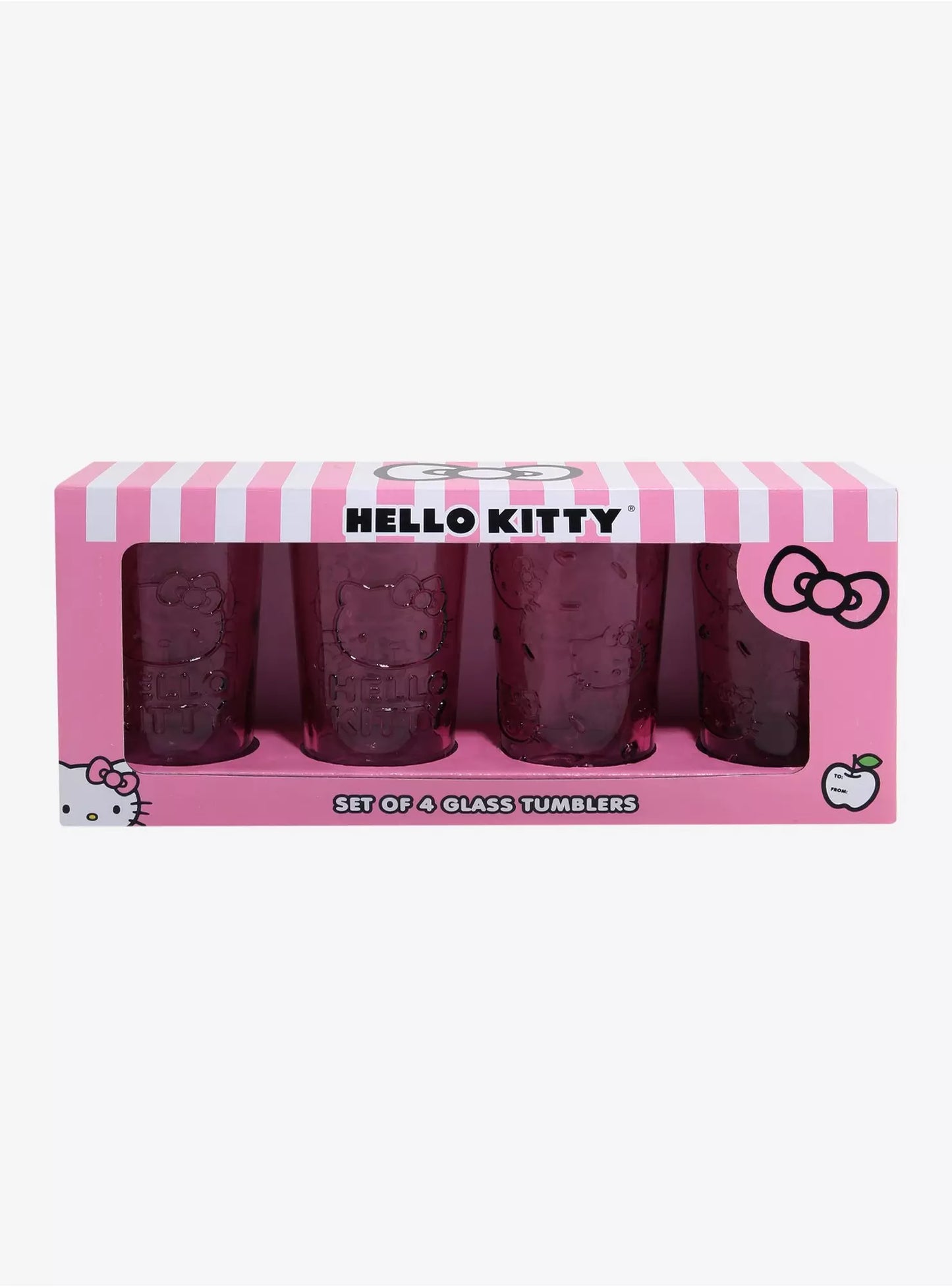 Vasos De Cristal Hello Kitty Pink ***Preorden***