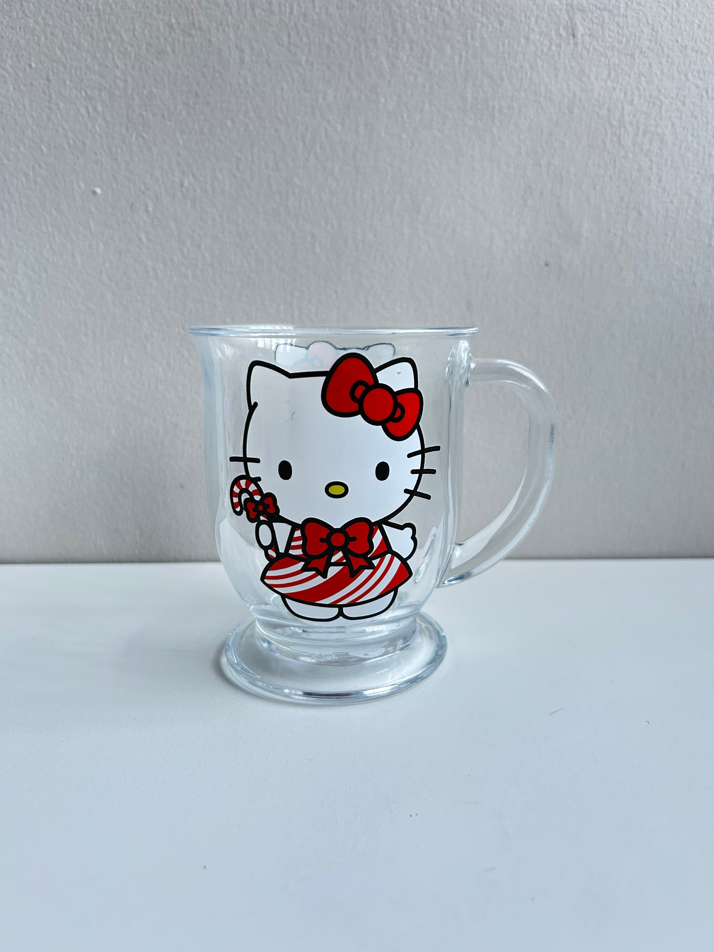Taza de Cristal Hello Kitty Vestido Rojo