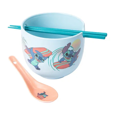 Bowl Con Palillos Y Cuchara Stitch ***Preorden***