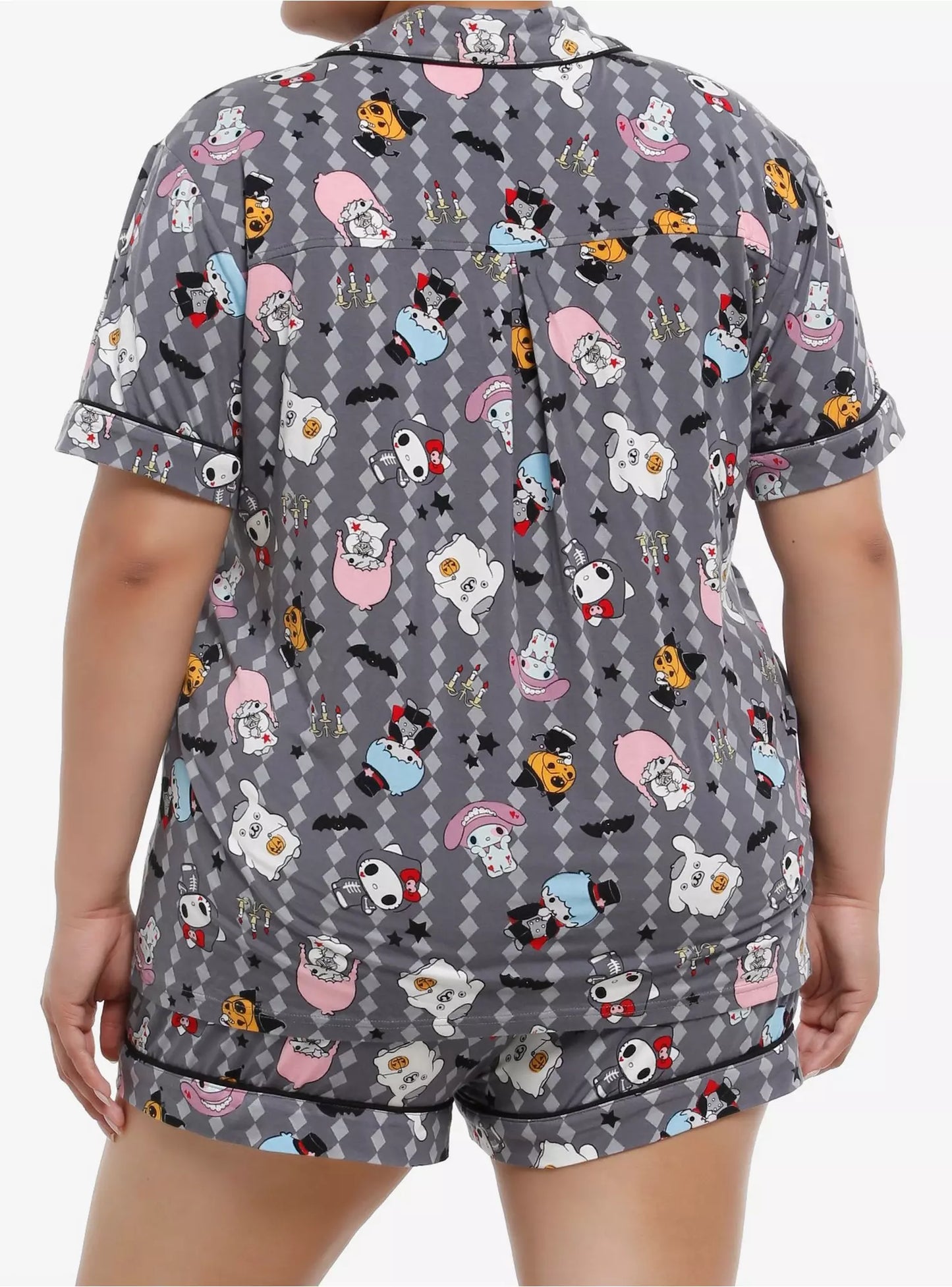 Set de Pijama Hello Kitty & Friends Halloween Plus Size ***Preoeden***