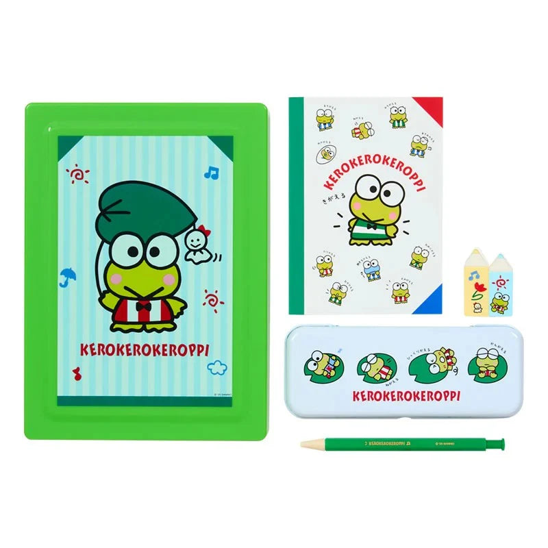 Juego de Papelería keroppi Set de 5 Piezas ***Preorden***