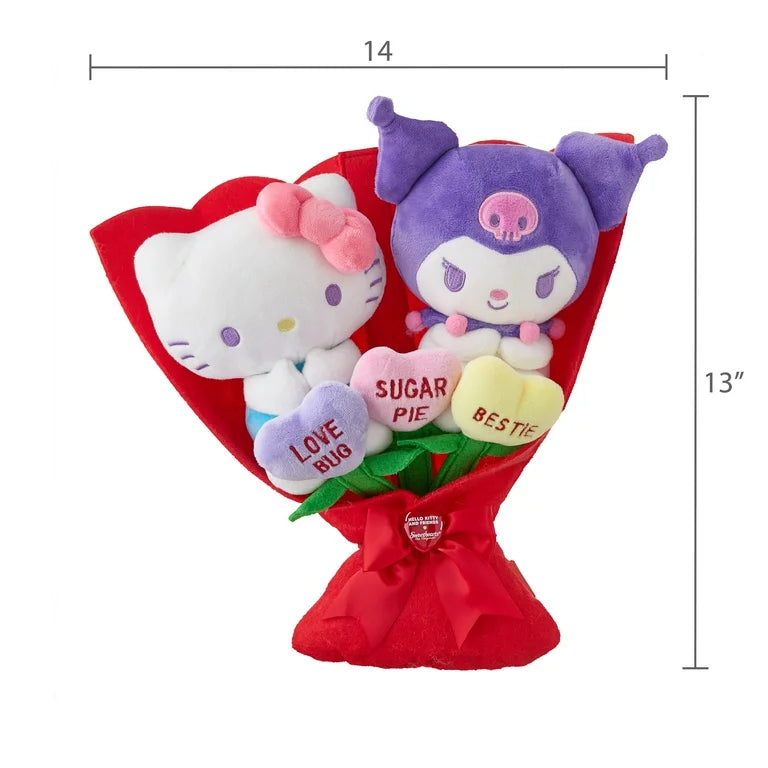 Ramo De Peluche Hello Kitty & Kuromi Sweethearts ***Preorden***