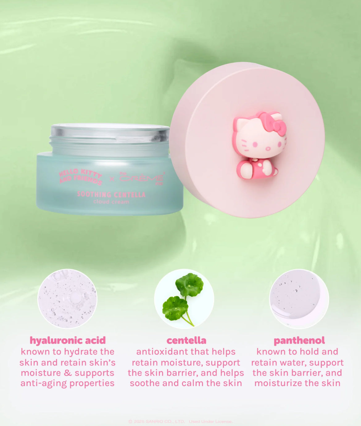 Soothing Centella Cloud Cream Hello kitty The Créme Shop ***Preorden***