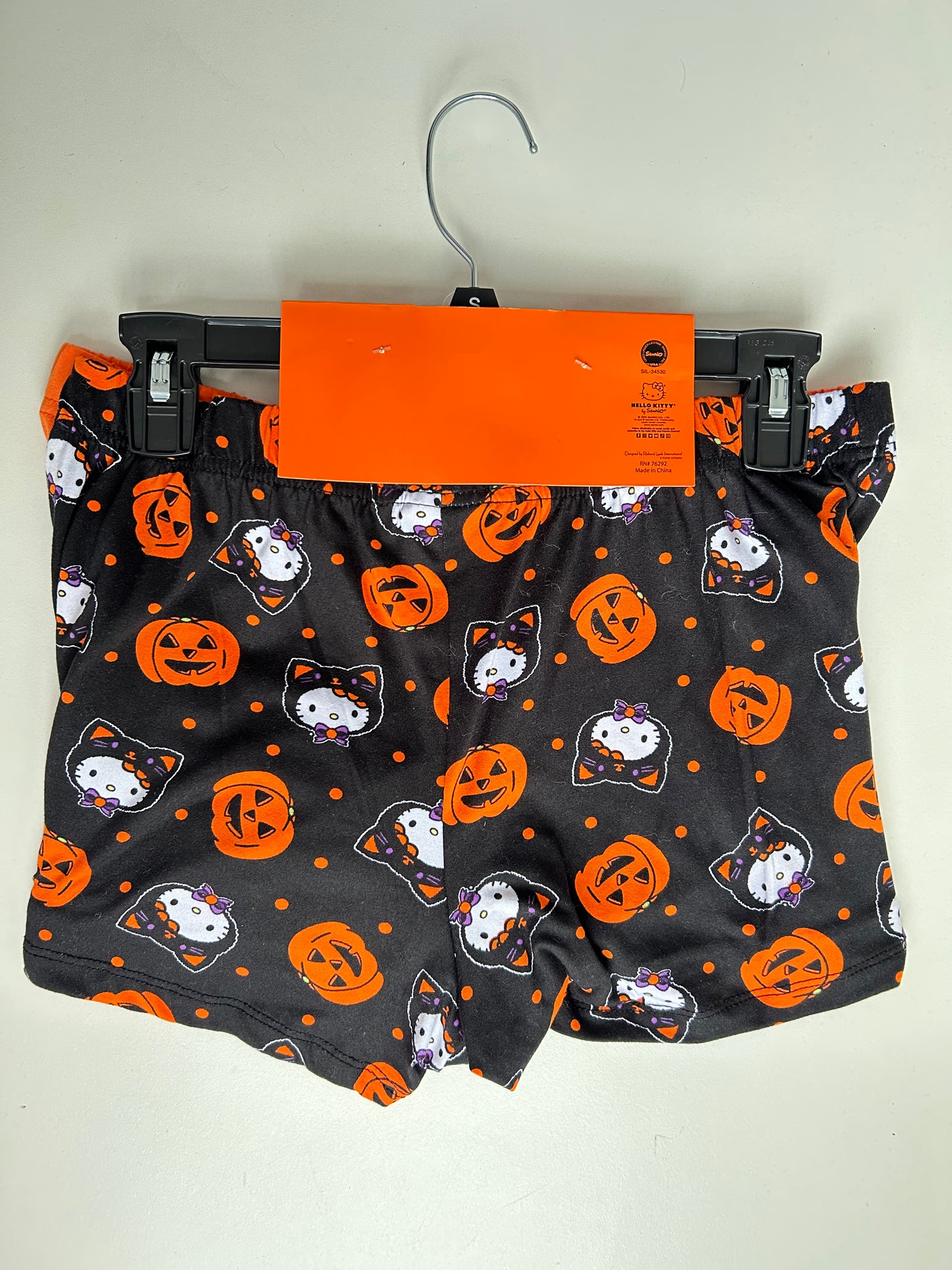 Set de 2 Short Hello Kitty Gatito y Calabazas
