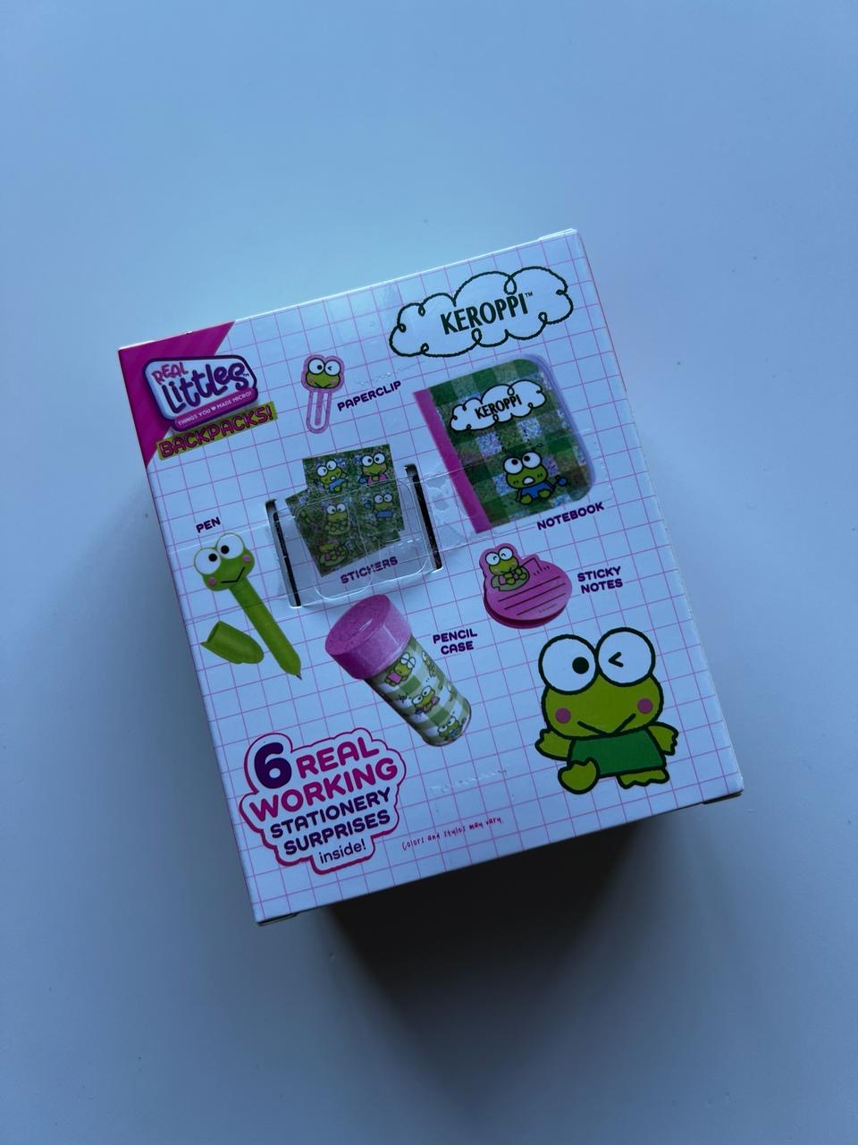 Mini Backpack Con Accesorios Real Littles Keroppi