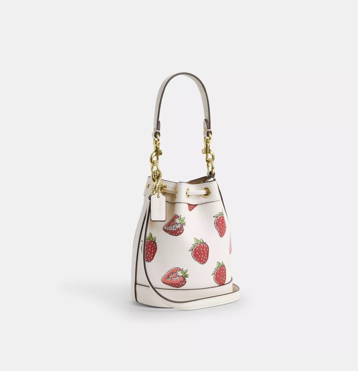 Mini Bucket Bag Strawberry Print