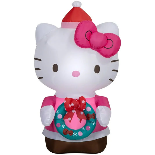 Inflable Hello Kitty Corona Navideña ***Preorden***