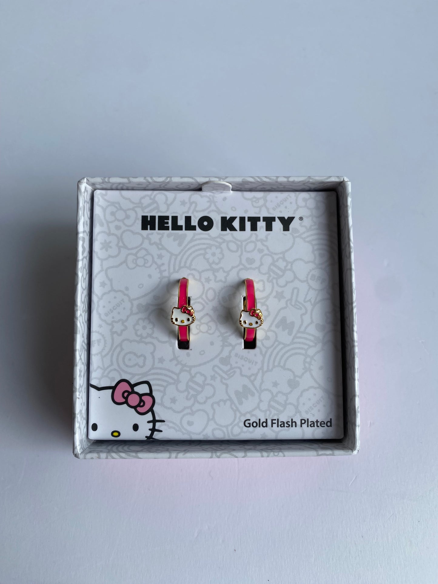 Arete Tipo Arracada Rosa Hello Kitty