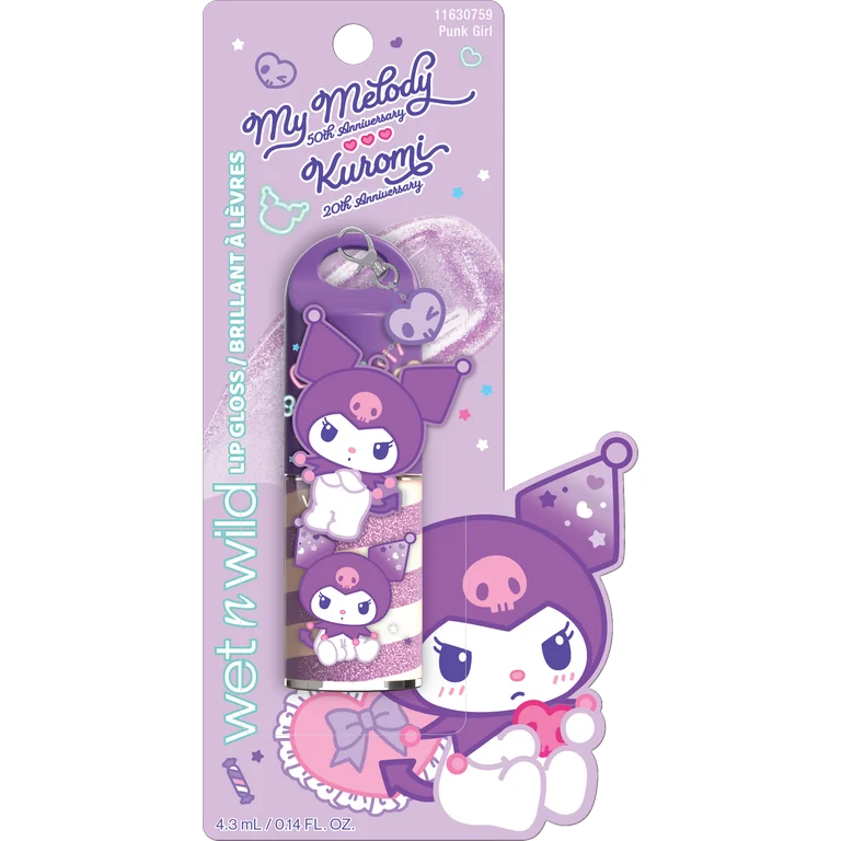 Lip Gloss Wet N Wild Kuromi & My Melody ***Preorden***