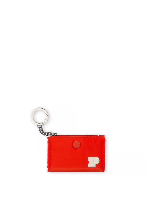 Zip Card Holder Keychain Bright Vermillon Pink ***Preorden***