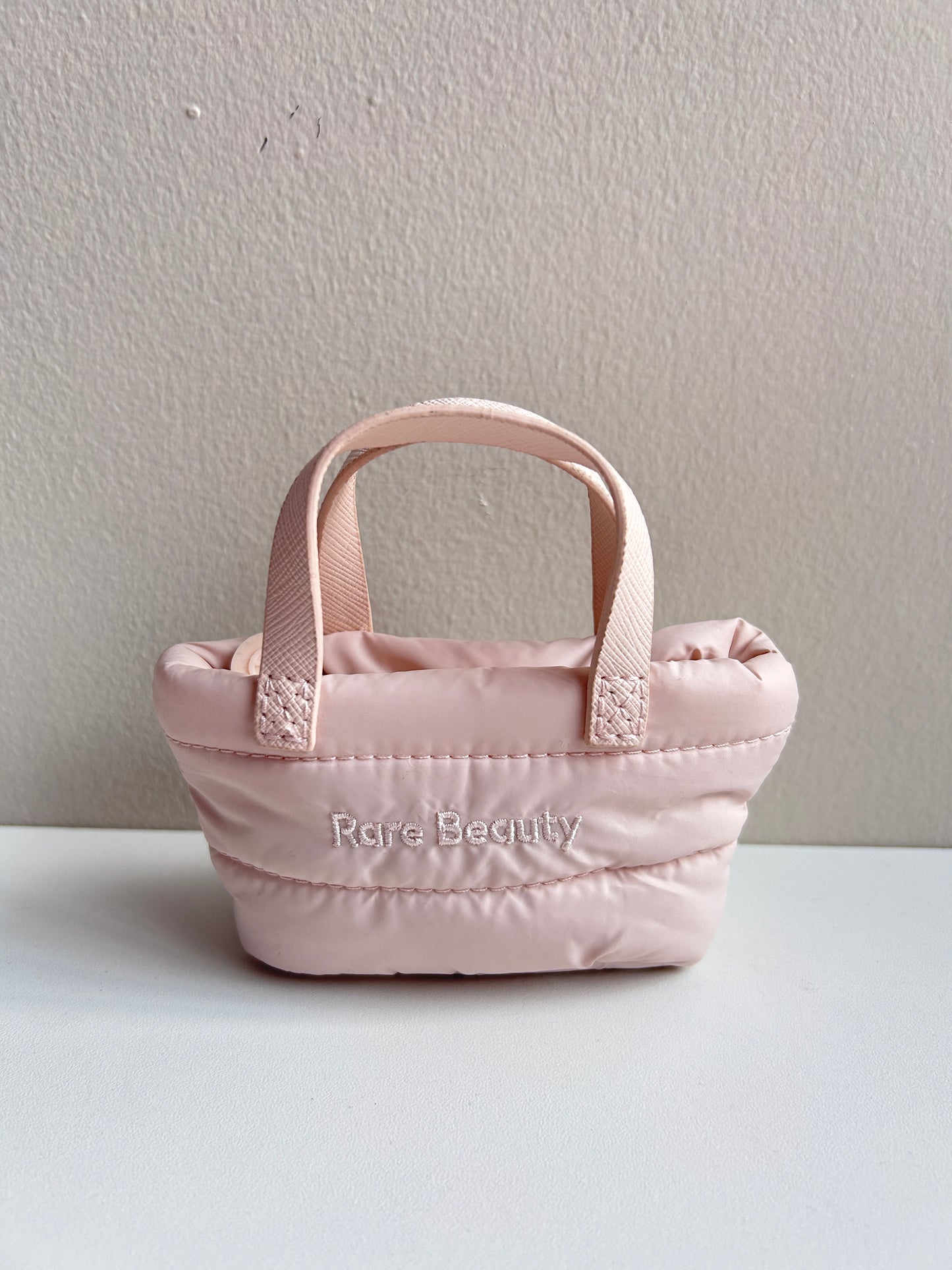 Mini Puffy Tote Keychain Rare Beauty