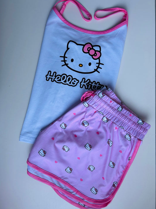 Set de Pijama Hello Kitty Rosa Caritas