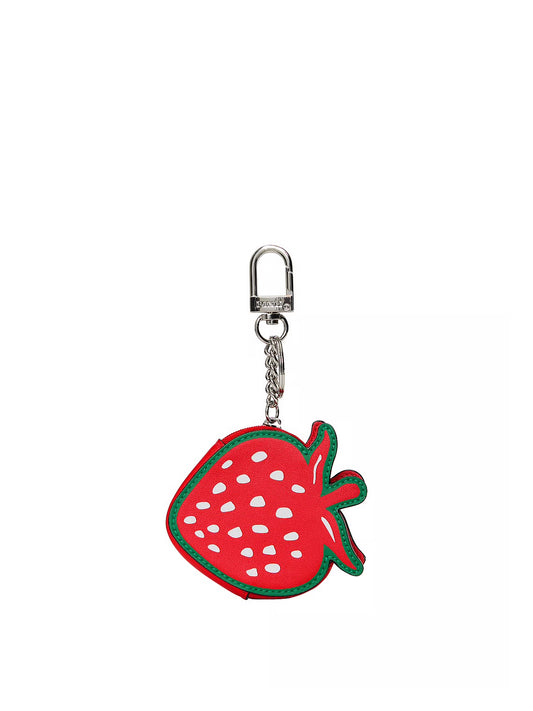 Zip Pouch Keychain Charm Strawberry Pink ***Preorden***