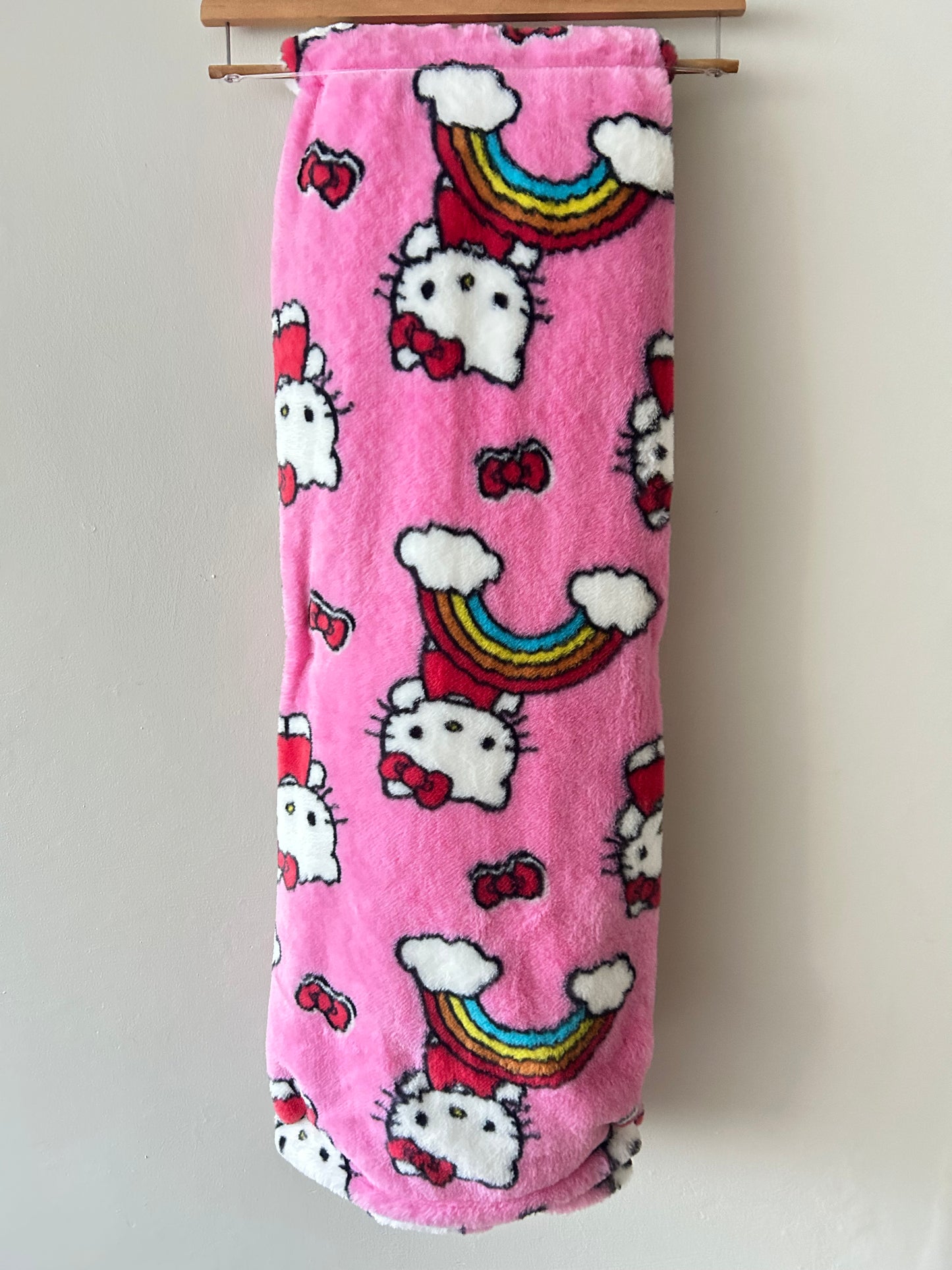 Blanket Hello kitty Pink Arcoíris Y Moños