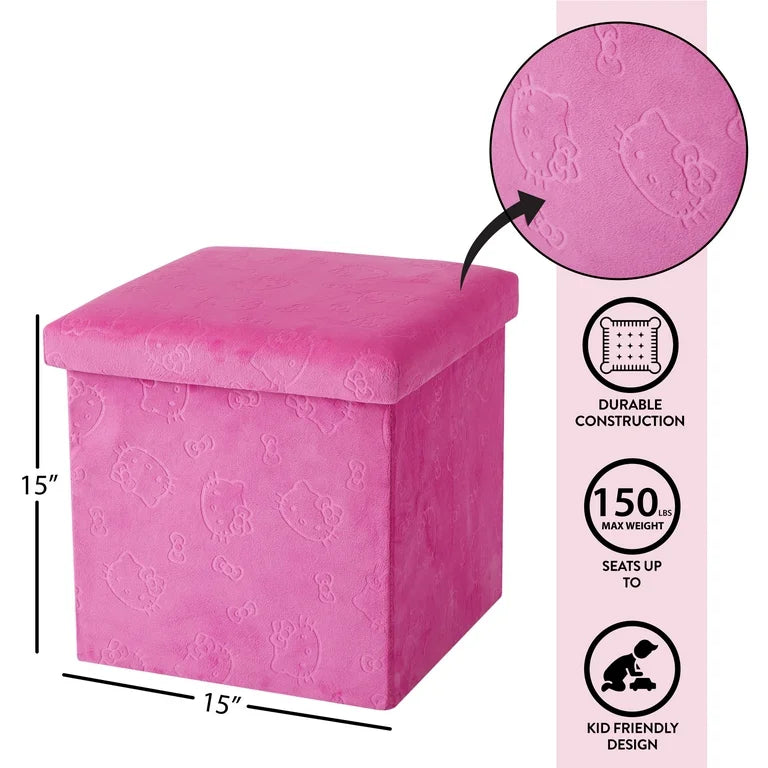 Cubo de Almacenamiento Hello Kitty Rosa ***Preorden***