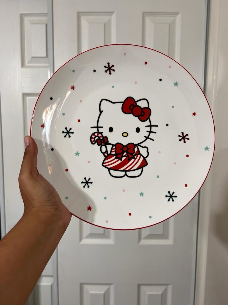 Plato Hello Kitty Navidad