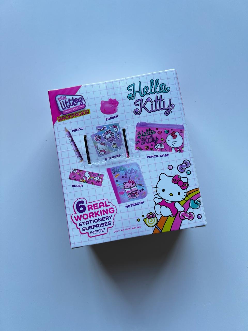 Mini Backpack Con Accesorios Real Littles Hello Kitty