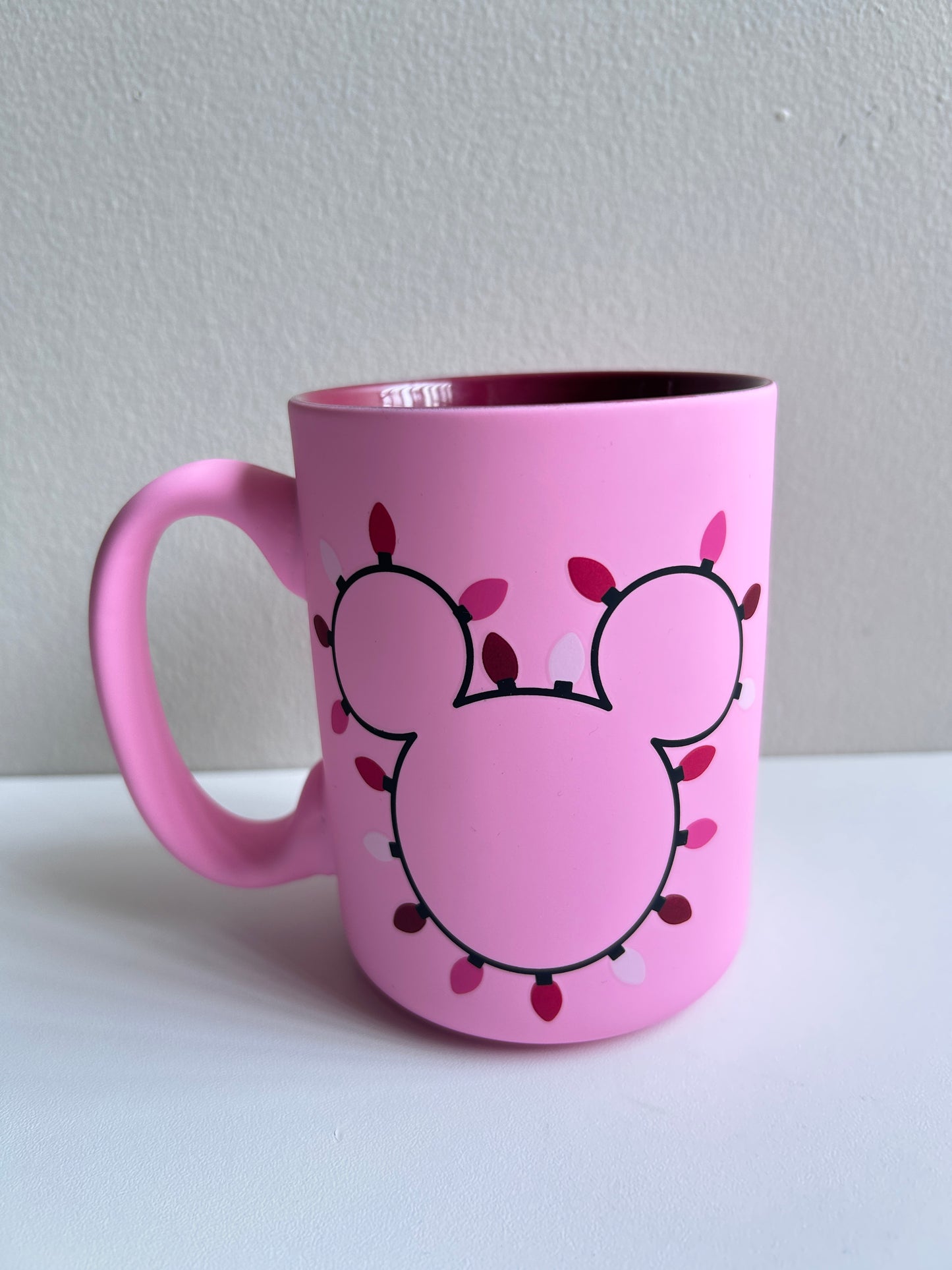 Taza Mickey Mouse Navidad Rosa