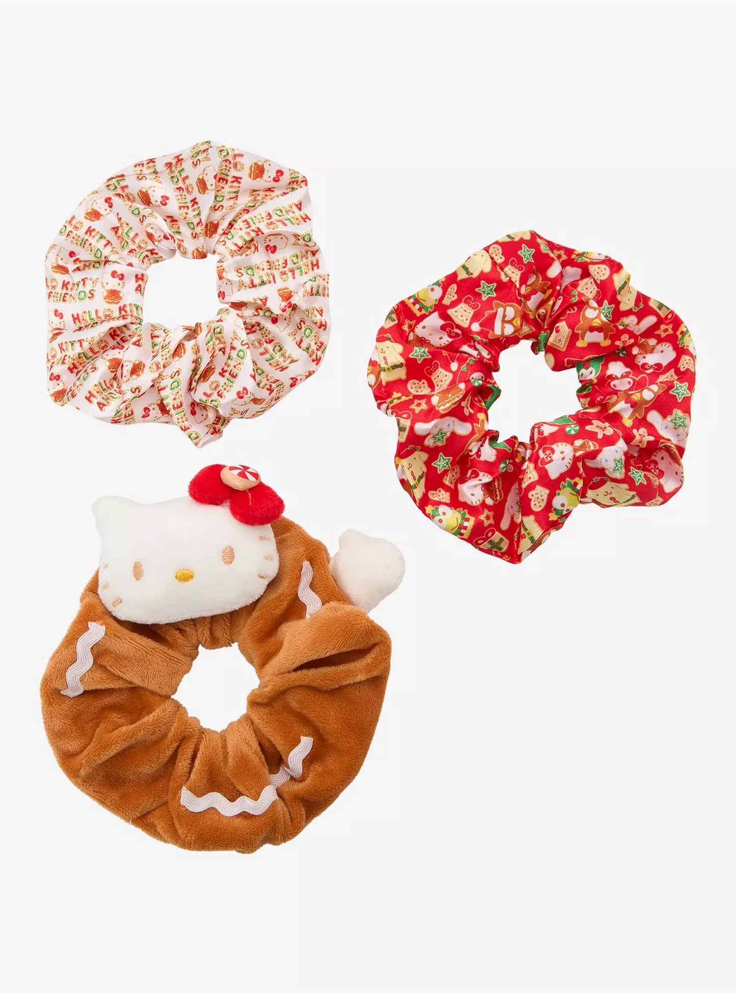 Set de Donas Para Cabello Hello Kitty Navideña ***Preorden***
