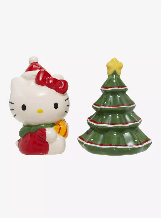 Salero Y Pimentero Hello Kitty y Arbolito de Navidad ***Preorden***