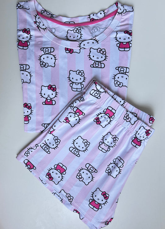 Set de Pijama Rayas Rosa
