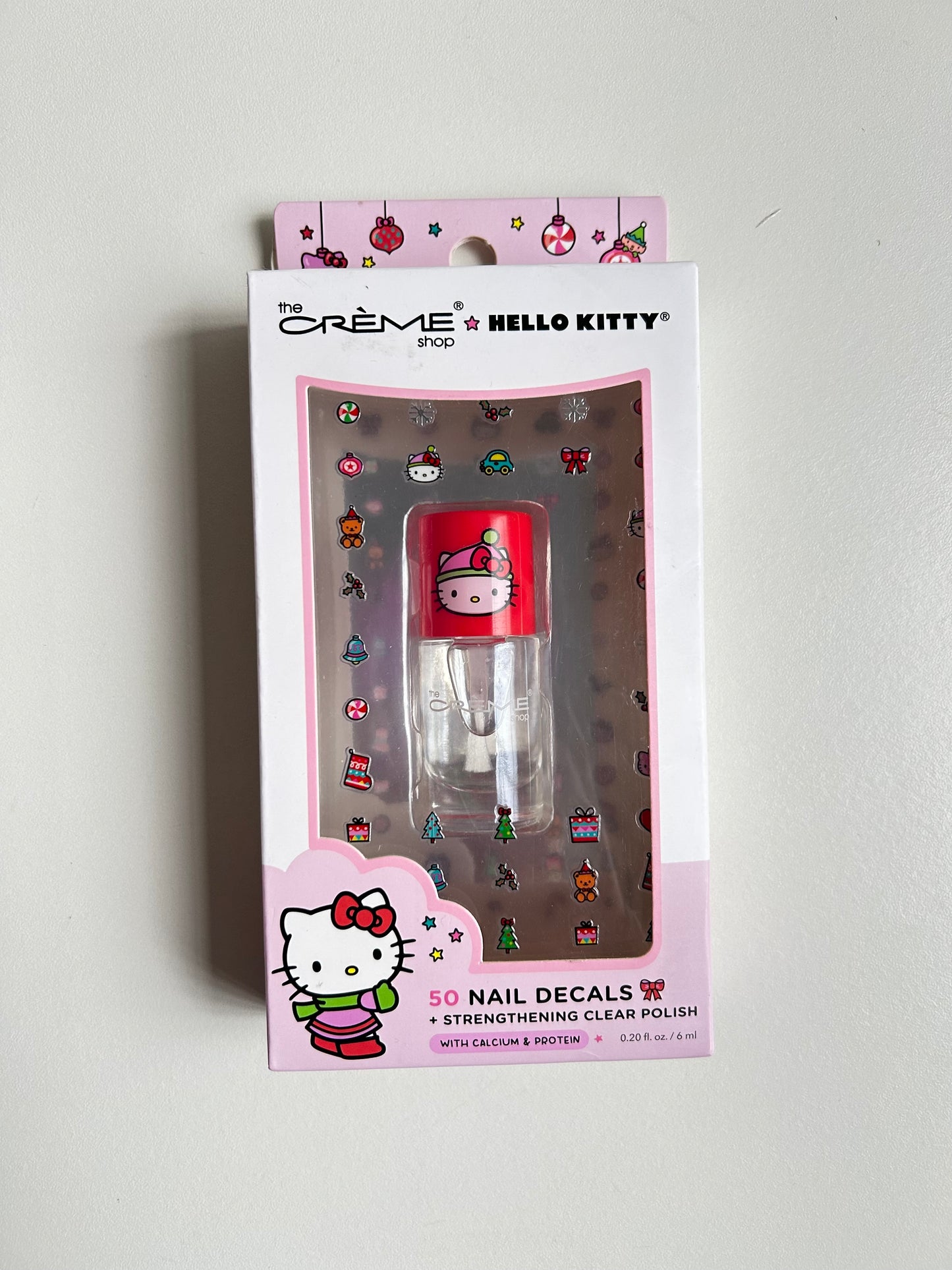 Barniz de Uñas Hello Kitty Gorrito Navideño NUEVO DISEÑO