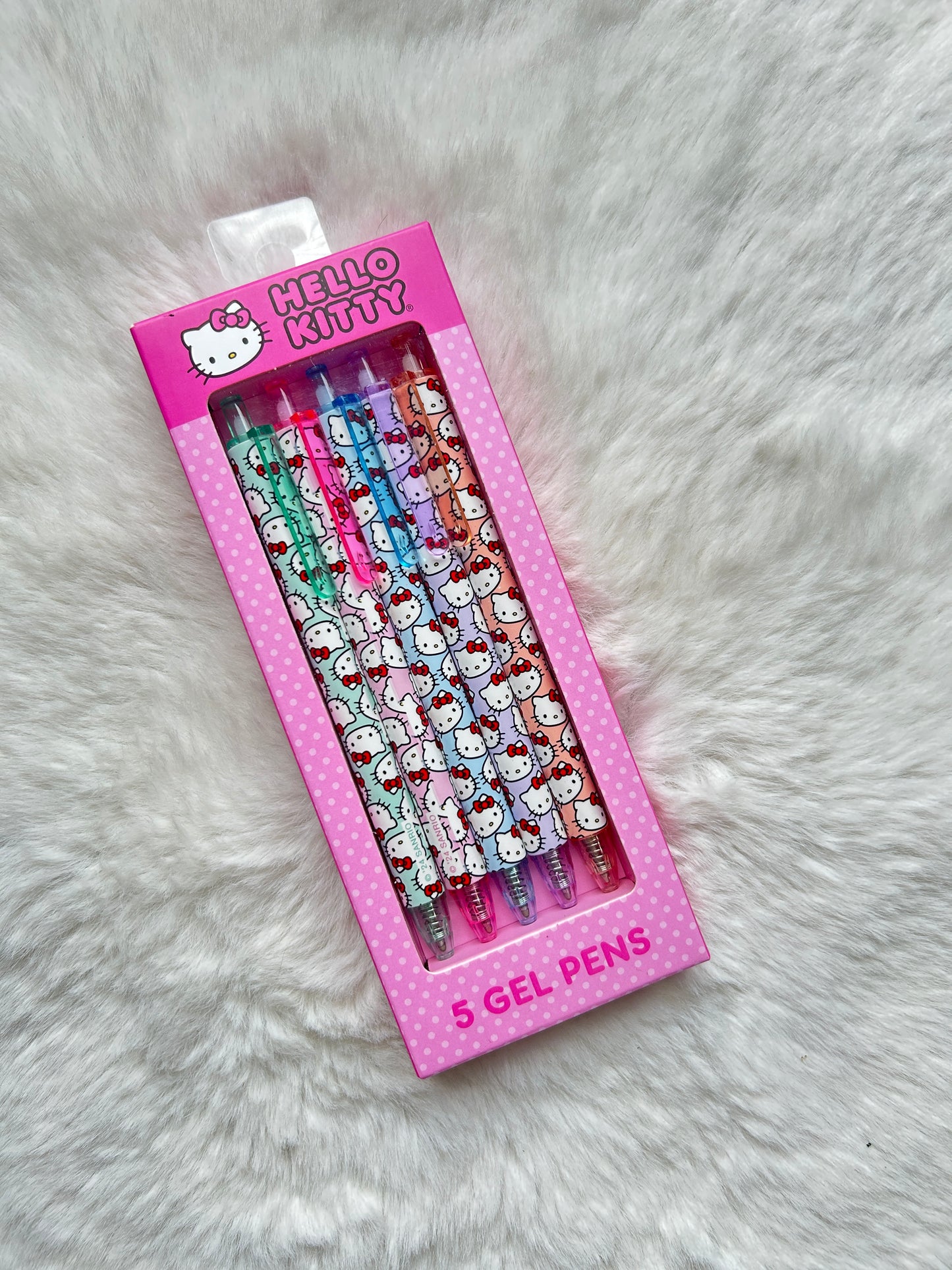 Paquete de 5 plumas Hello Kitty Caritas