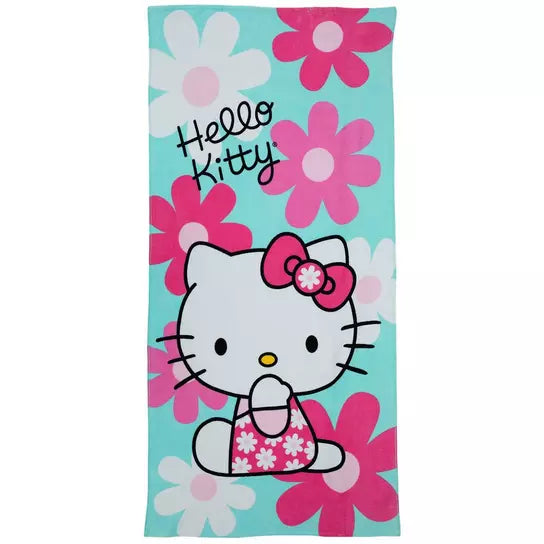 Toalla de Palta Hello Kitty Flores ***Preorden***