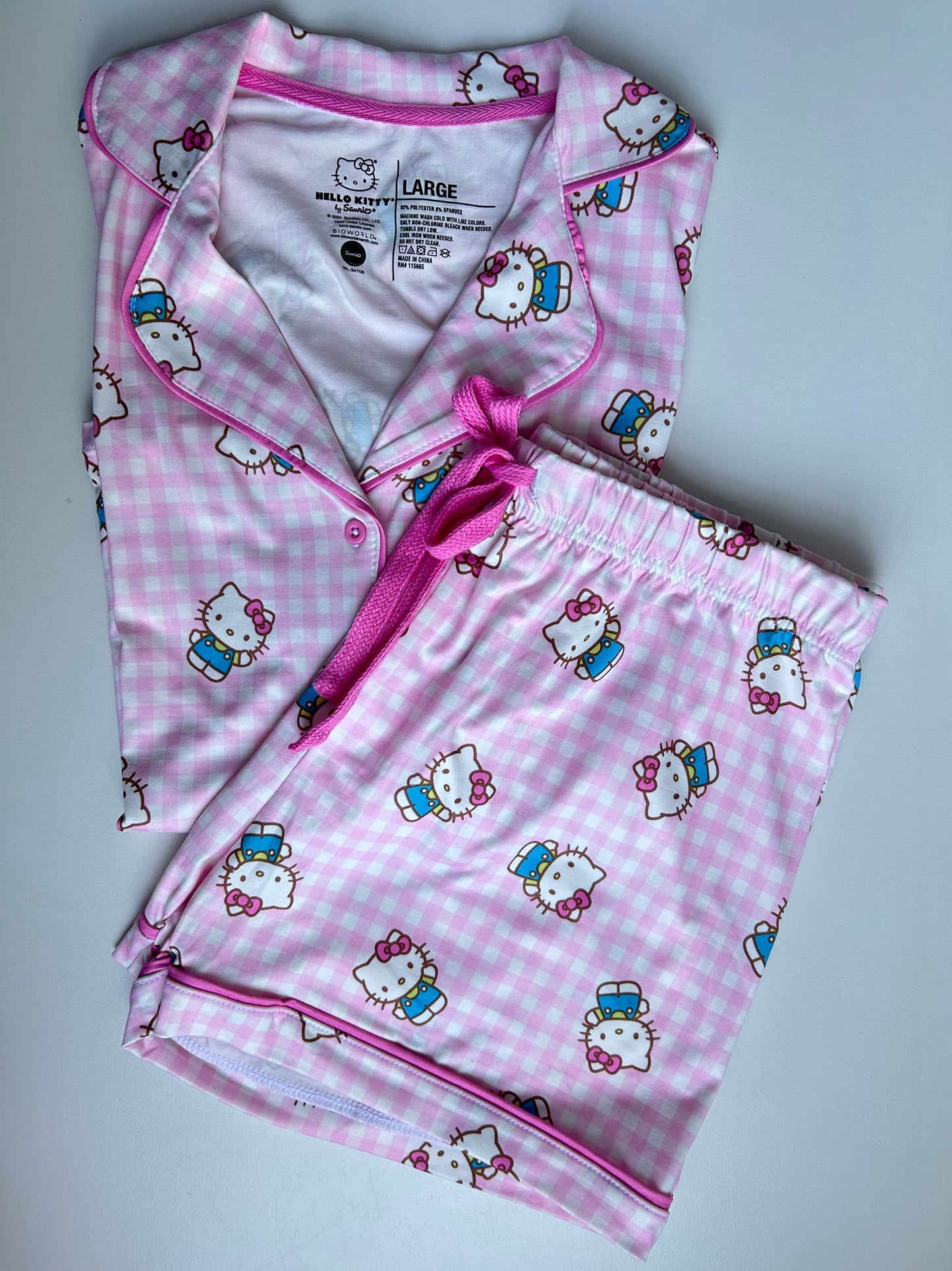 Pijama Hello Kitty Rosa claro
