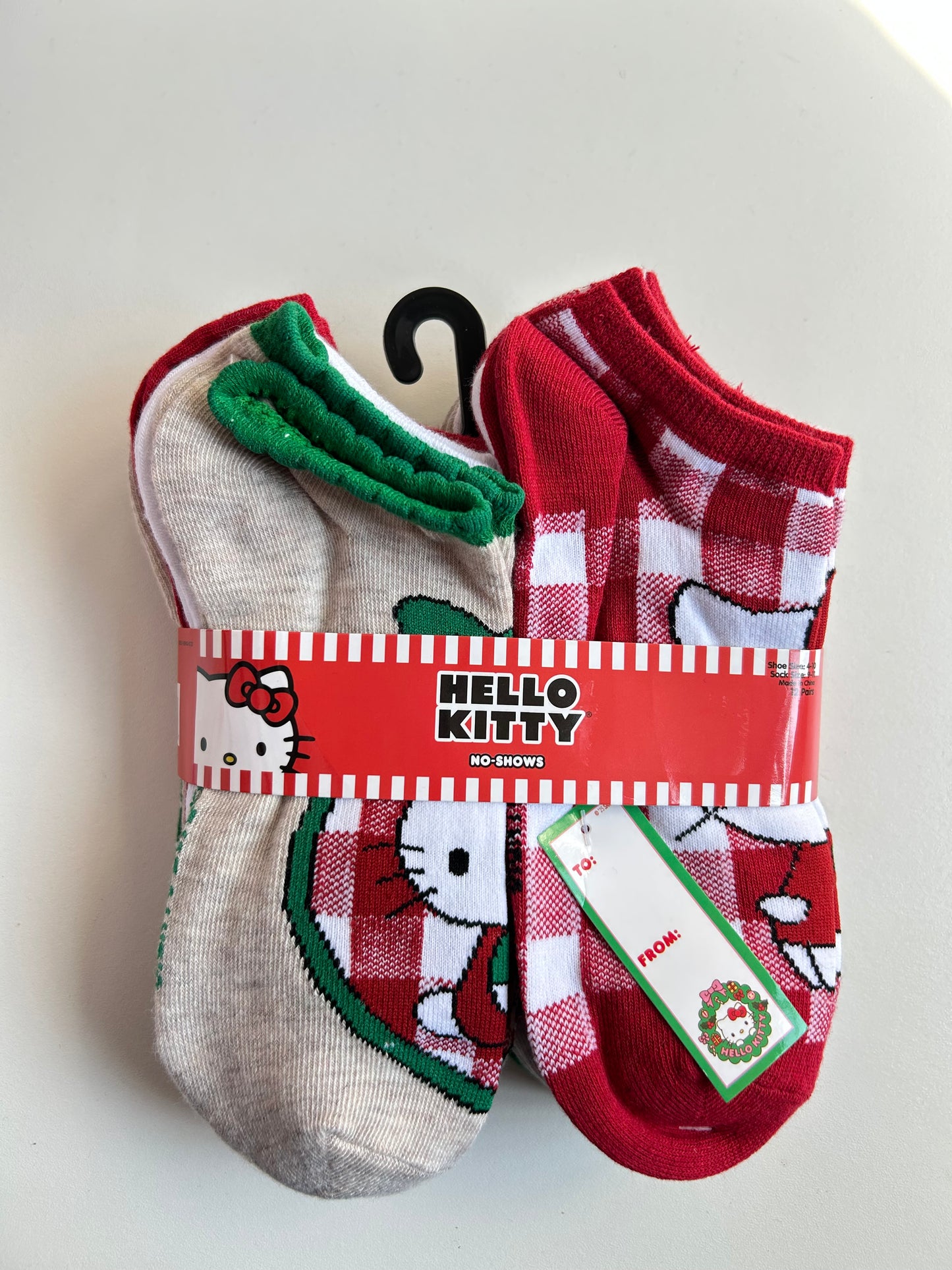 Set De 12 Pares De Calcetas Hello Kitty Navideña
