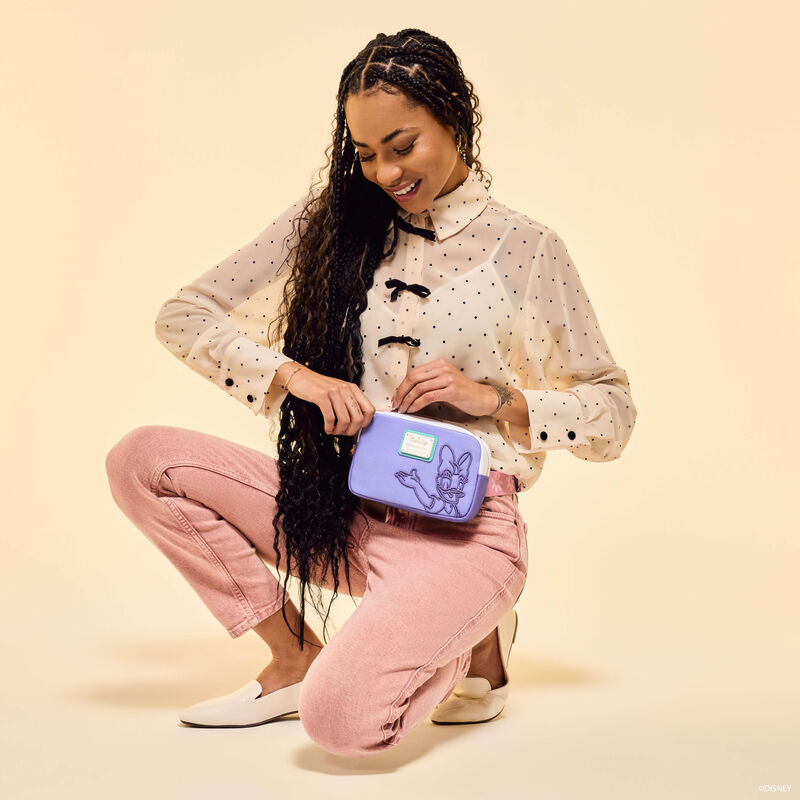 Daisy Duck 85th Anniversary Crossbody Bag Con Monedero Loungefly ***Preorden***