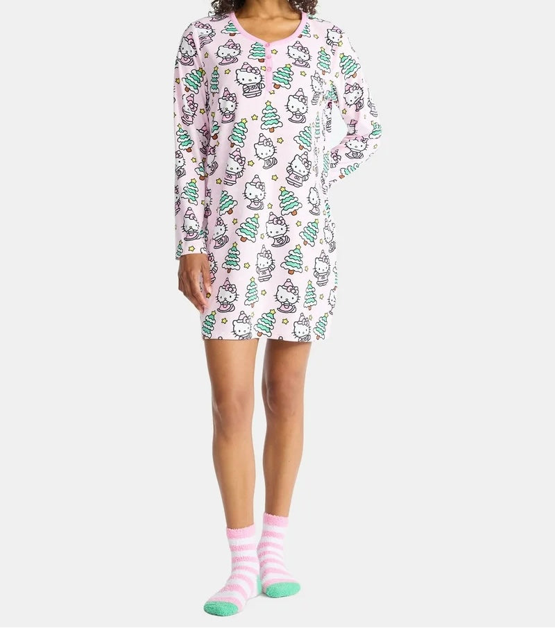 Set de Camisón Y Calcetas Hello kitty Navidad ***Preorden***