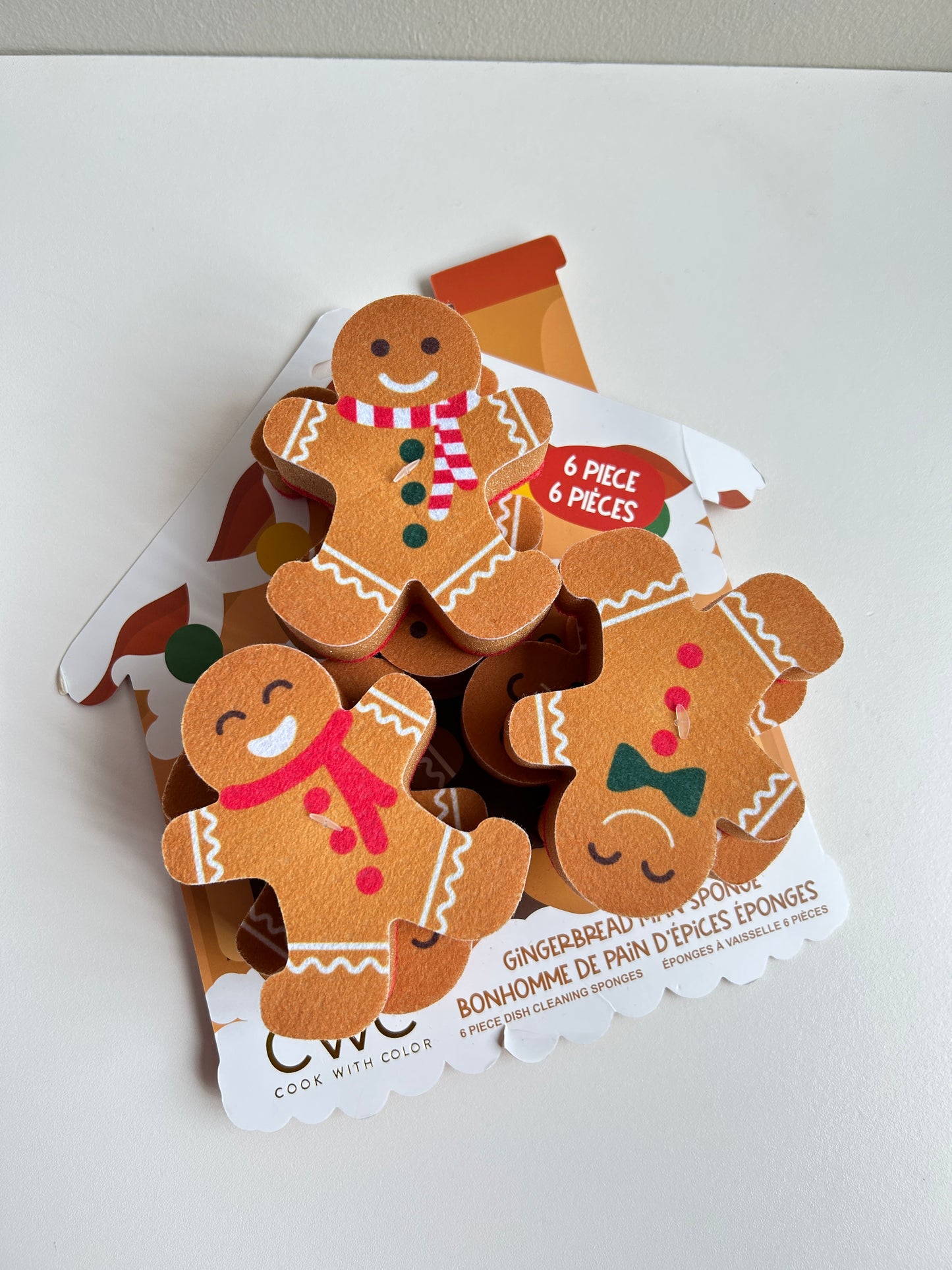 Set de 6 Esponjas Gingerbread