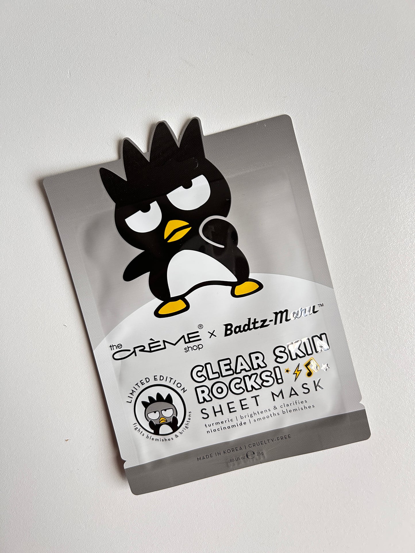 Mascarilla Badtz Maru Clear Skin Rocks