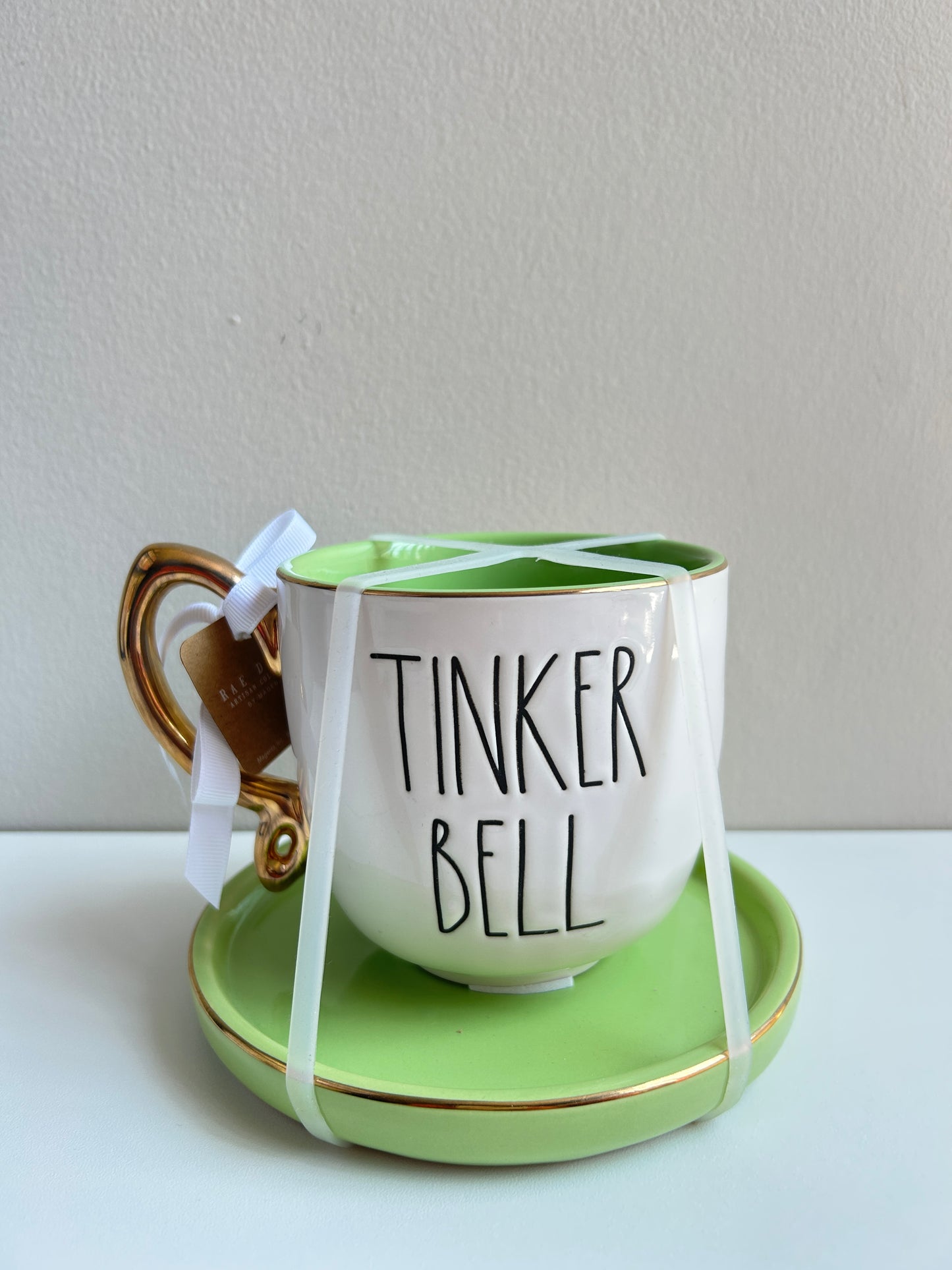 Taza Con Plato Tinker Bell