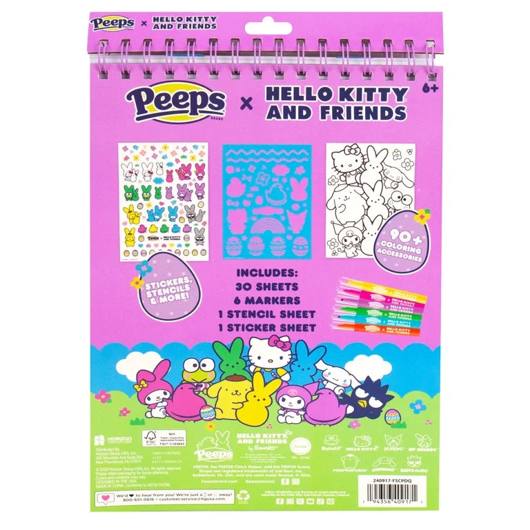 Sanrio X Peeps Libro Para Colorear ***Preorden***