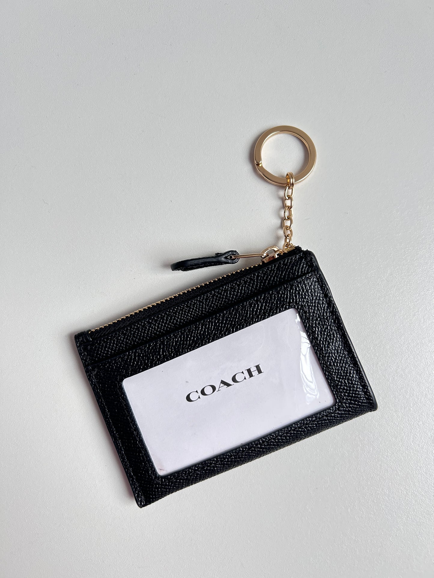 Mini Skinny Id Case Negro Coach