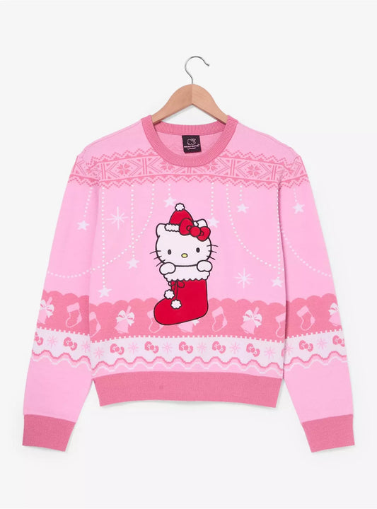 Suéter Navideño Hello Kitty Rosa ***Preorden***