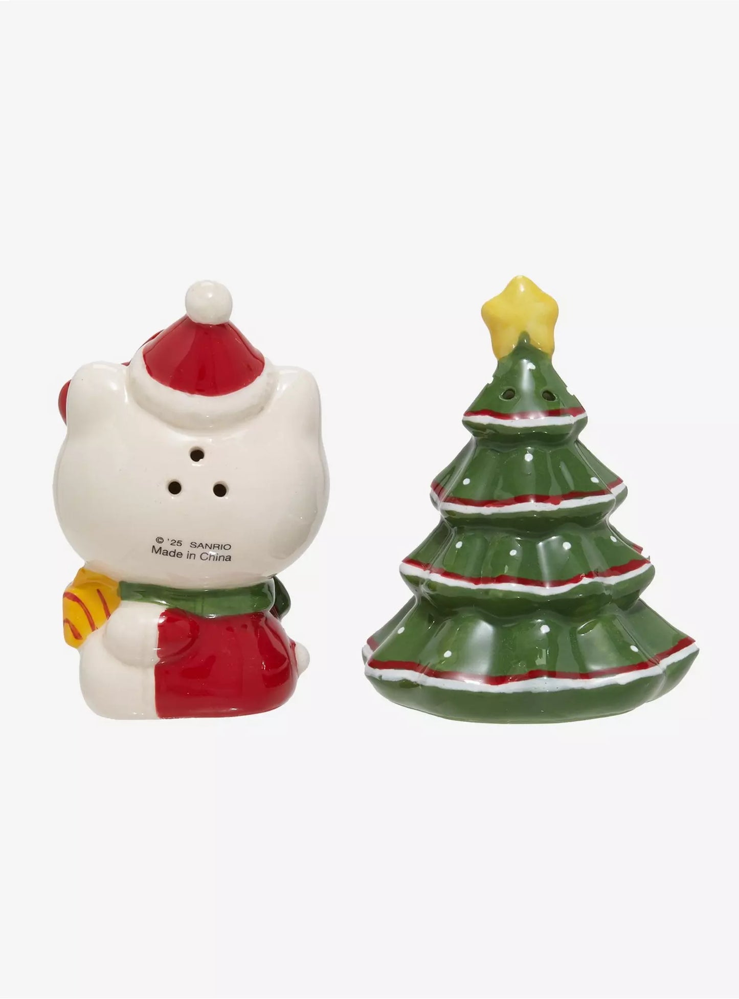 Salero Y Pimentero Hello Kitty y Arbolito de Navidad ***Preorden***