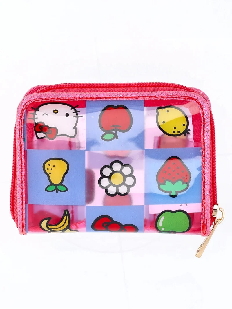 Monedero Transparente Hello Kitty Frutitas ***Preorden***